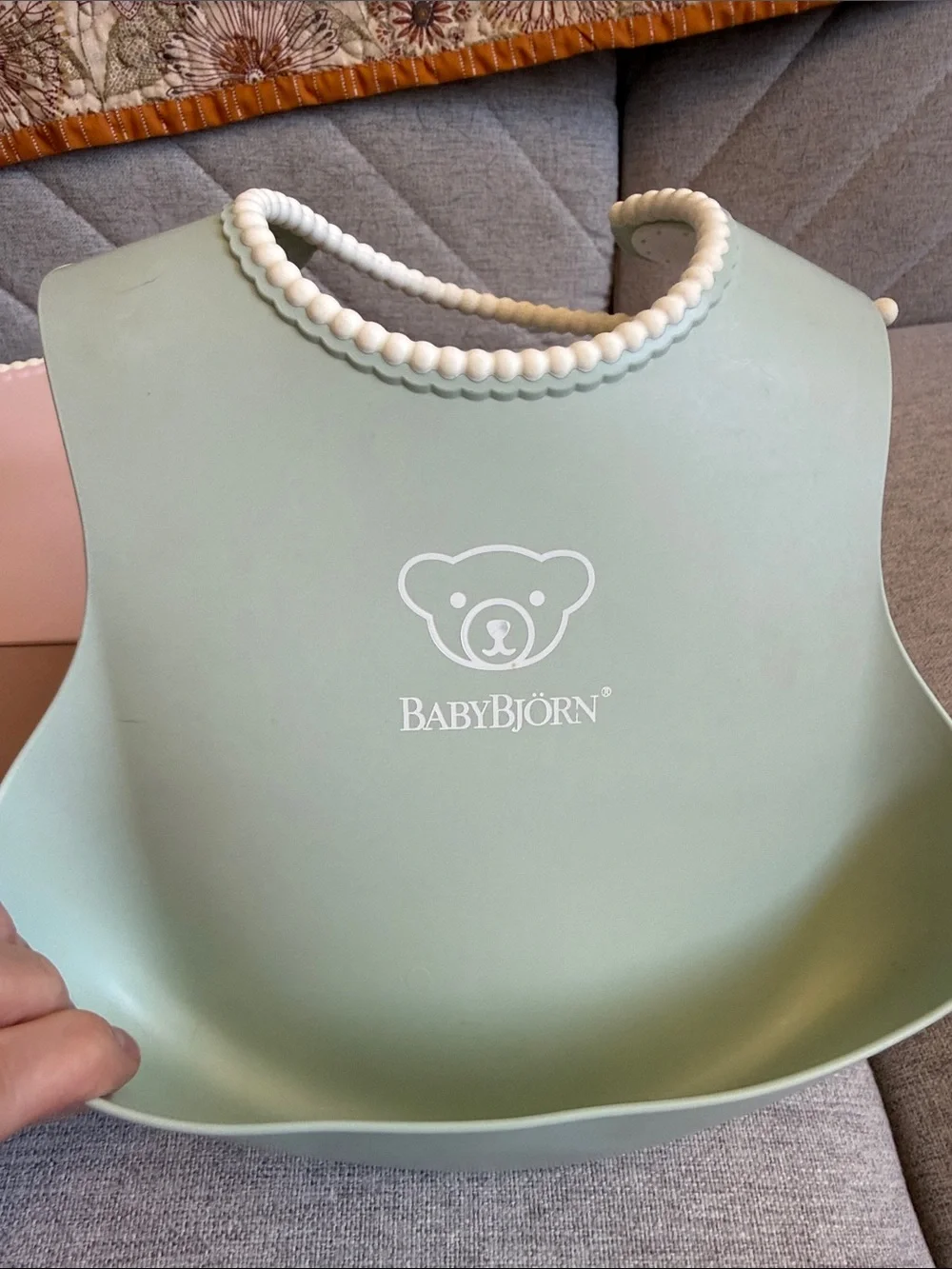 Waterproof Silicone Bibs — Pink & Green Set